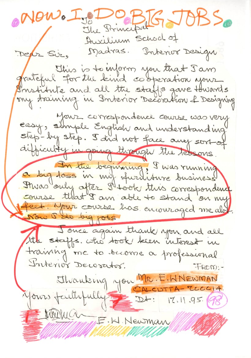 Your correspondence course was very easy, simple English and understanding step-by-step. I did not face any sort of difficulty in going through the lessons., Maheshtala, West Bengal