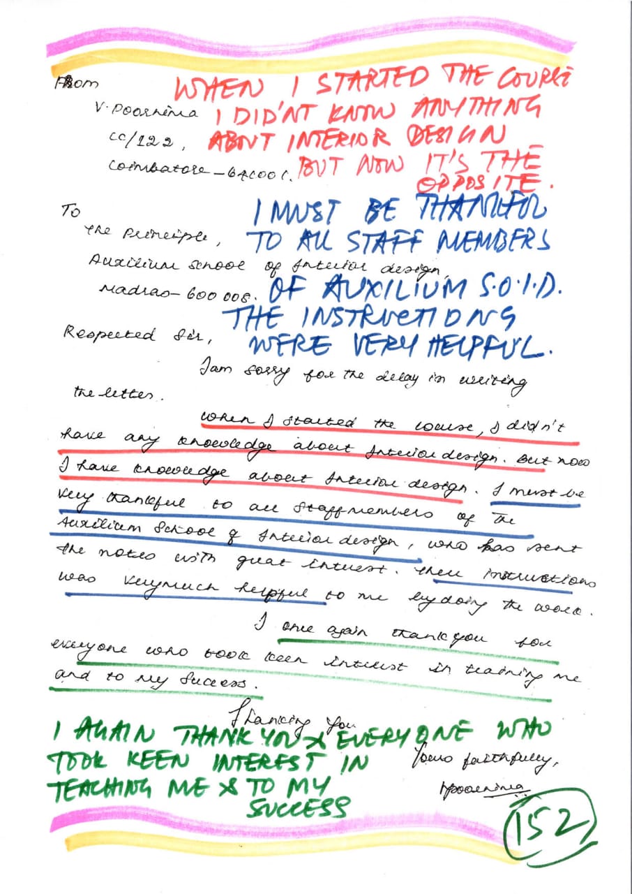 I MUST BE THANKFUL TO ALL THE STAFF MEMBERS OF AUXILIUM S.O.I.D. THE INSTRUCTIONS WERE VERY HELPFUL, Chandigarh, Chandigarh, Udgir, Maharashtra