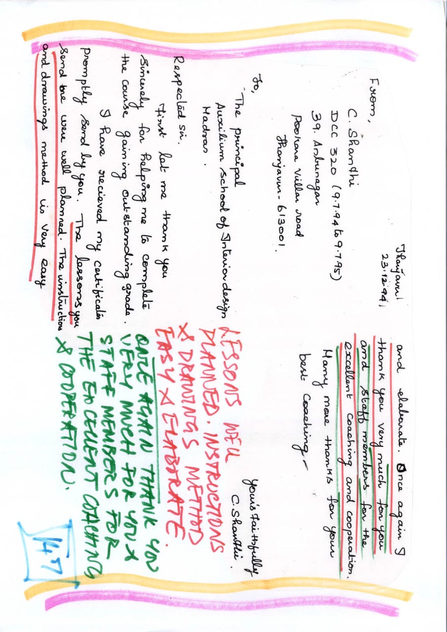 First let me thank you sincerely for helping me to complete the course gaining outstanding grade, Mysore, Karnataka, Nagapattinam, Tamil Nadu